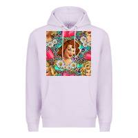 Lilac Hairdresser Western Girl And Hair Curler Seamless Pattern Bbs Premium Hoodie - BundleAndBundleShop