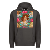 Smoke Hairdresser Western Girl And Hair Curler Seamless Pattern Bbs Premium Hoodie - BundleAndBundleShop