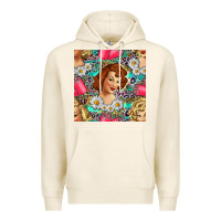 Tofu Hairdresser Western Girl And Hair Curler Seamless Pattern Bbs Premium Hoodie - BundleAndBundleShop