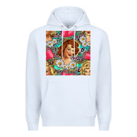 White Hairdresser Western Girl And Hair Curler Seamless Pattern Bbs Premium Hoodie - BundleAndBundleShop
