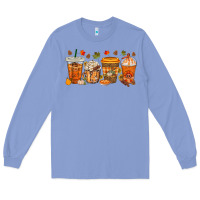 Colony Blue western thanksgiving coffee cups bbs Long Sleeve Tee - BundleAndBundleShop