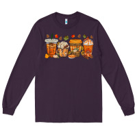 Plum western thanksgiving coffee cups bbs Long Sleeve Tee - BundleAndBundleShop