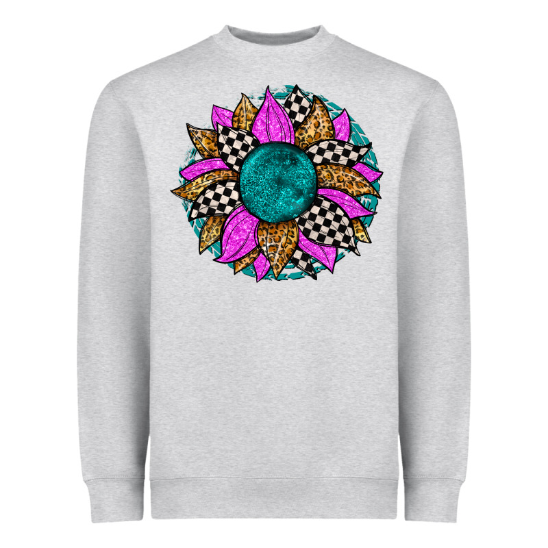 Race Sunflower Heavyweight Sweatshirt by Zillion Design Studio | Teevron