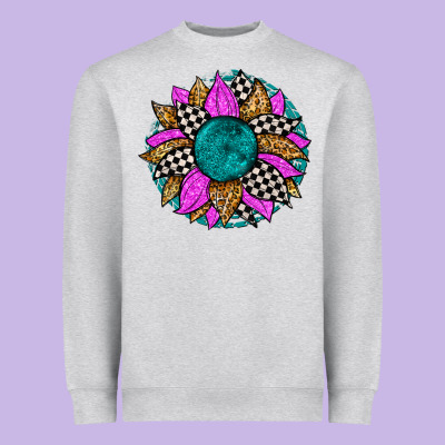 Race Sunflower Heavyweight Sweatshirt Designed By Zillion Design Studio