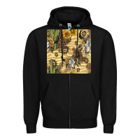 Black aztec bull skull Zipper Hoodie - BundleAndBundleShop