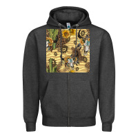 Charcoal Heather aztec bull skull Zipper Hoodie - BundleAndBundleShop