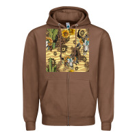 Chestnut aztec bull skull Zipper Hoodie - BundleAndBundleShop