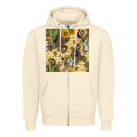 Sandshell aztec bull skull Zipper Hoodie - BundleAndBundleShop