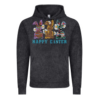 Vintage Black easter western bunnys happy easter Vintage Hoodie - RanaPortraitStore