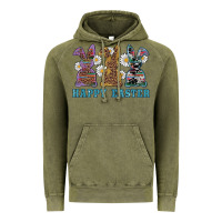 Vintage Olive easter western bunnys happy easter Vintage Hoodie - RanaPortraitStore