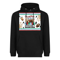 Black i'm just here for the snacks Heavyweight Hoodie - MaliasSmallBusiness