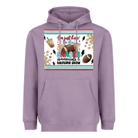 Lavender i'm just here for the snacks Heavyweight Hoodie - MaliasSmallBusiness