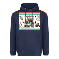 Navy i'm just here for the snacks Heavyweight Hoodie - MaliasSmallBusiness