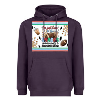 Plum i'm just here for the snacks Heavyweight Hoodie - MaliasSmallBusiness