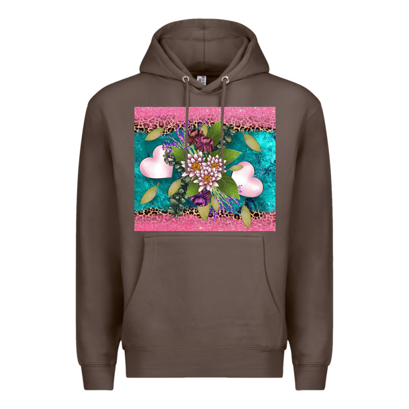 V.d Flowers And Hearts Premium Hoodie by AdoDesignShop | Teevron