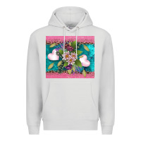 Dove Grey v.d flowers and hearts Premium Hoodie - AdoDesignShop
