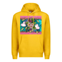 Lemon v.d flowers and hearts Premium Hoodie - AdoDesignShop