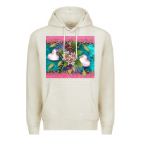 Oatmeal Heather v.d flowers and hearts Premium Hoodie - AdoDesignShop