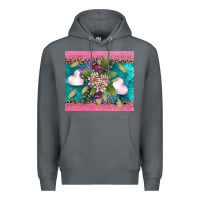 Rock v.d flowers and hearts Premium Hoodie - AdoDesignShop