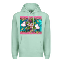 Seafoam v.d flowers and hearts Premium Hoodie - AdoDesignShop