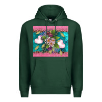 Sports Green v.d flowers and hearts Premium Hoodie - AdoDesignShop