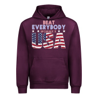 Mauve Wine Usa Beat Everybody Urban Hoodie - Bettercallsaul