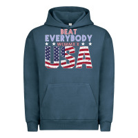 Pigment Midnight Navy Usa Beat Everybody Urban Hoodie - Bettercallsaul