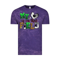 Cloud Purple my heart is on that field soccer Vintage Tee - Zillion Design Studio