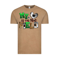 Vintage Coffee my heart is on that field soccer Vintage Tee - Zillion Design Studio