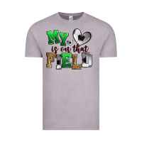 Vintage Zinc my heart is on that field soccer Vintage Tee - Zillion Design Studio