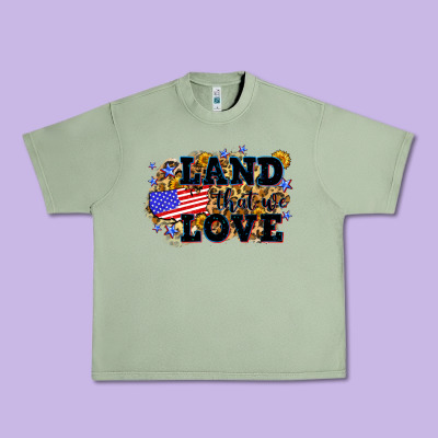 Land That We Love 4th Of July Urban Heavy Tee Designed By Neo Western