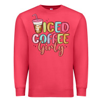 Cardinal iced coffee girly Premium Sweatshirt - MaliasSmallBusiness