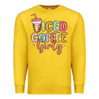Lemon iced coffee girly Premium Sweatshirt - MaliasSmallBusiness