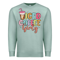 Seafoam iced coffee girly Premium Sweatshirt - MaliasSmallBusiness