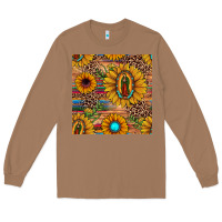 Toasted Coconut our lady of guadalupe sunflower  seamless pattern Long Sleeve Tee - JahusDesignShop