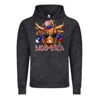 Vintage Black moorica with cow billie wilder Vintage Hoodie - texasbilliewilder