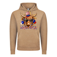 Vintage Coffee moorica with cow billie wilder Vintage Hoodie - texasbilliewilder