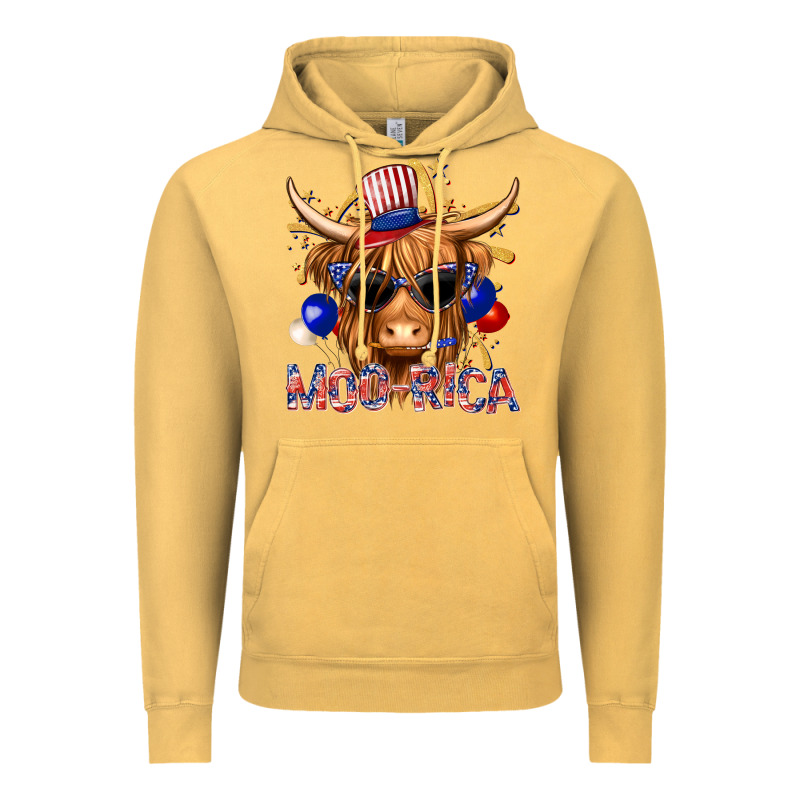 Moorica With Cow Billie Wilder Vintage Hoodie by texasbilliewilder | Teevron