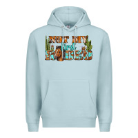 Blue Mist Not My First Rodeo Western Premium Hoodie - BundleAndBundleShop