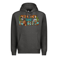Charcoal Heather Not My First Rodeo Western Premium Hoodie - BundleAndBundleShop