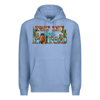 Colony Blue Not My First Rodeo Western Premium Hoodie - BundleAndBundleShop