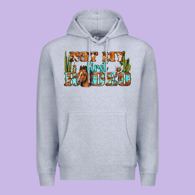 Not My First Rodeo Western Premium Hoodie Designed By Bundleandbundleshop