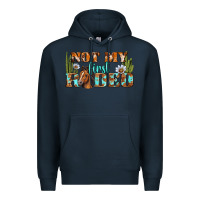 Navy Not My First Rodeo Western Premium Hoodie - BundleAndBundleShop