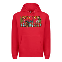 Red Not My First Rodeo Western Premium Hoodie - BundleAndBundleShop