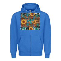True Royal cross gemstone and sunflower Zipper Hoodie - Artiststas