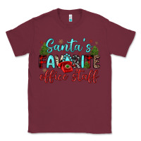 Burgundy santa s favorite office staff Classic Tee - JahusDesignShop