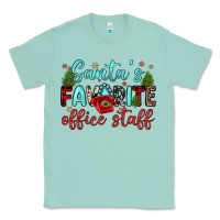 Seafoam santa s favorite office staff Classic Tee - JahusDesignShop