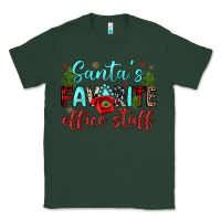 Sports Green santa s favorite office staff Classic Tee - JahusDesignShop