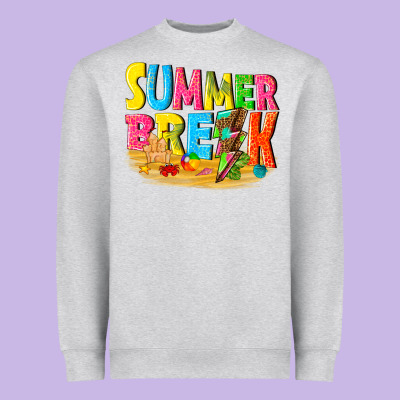 Summer Break Heavyweight Sweatshirt Designed By Texasbilliewilder