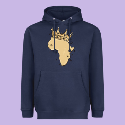 Africa With Crown Heavyweight Hoodie Designed By Maliassmallbusiness